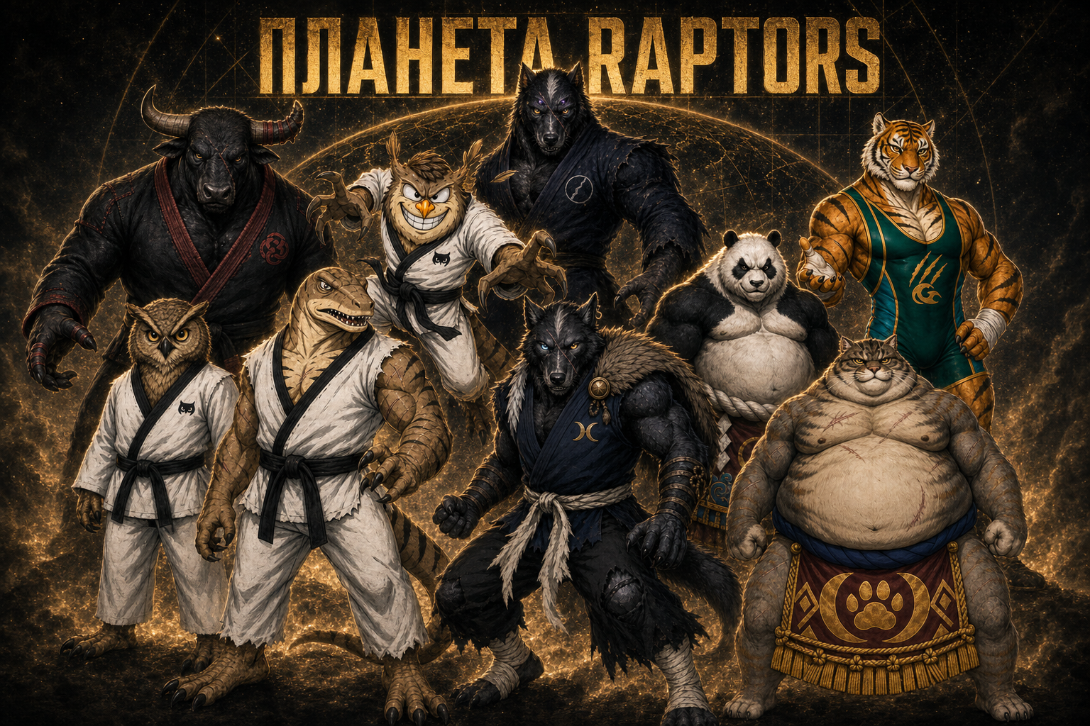 ПЛАНЕТА RAPTORS — девять бойцов вселенной